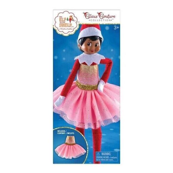 Claus Couture Elf On The Shelf SPARKLE PARTY CHRISTMAS DRESS Girl NEW - Picture 1 of 3